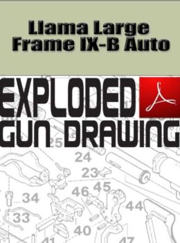 Llama Large Frame IX-B Auto Exploded Gun Drawing Download