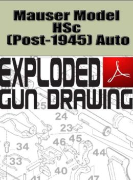 Mauser Model HSc (Post-1945) Auto Exploded Gun Drawing Download