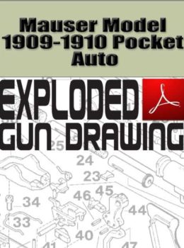 Mauser Model 1909-1910 Pocket Auto Exploded Gun Drawing Download