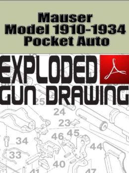 Mauser Model 1910-1934 Pocket Auto Exploded Gun Drawing Download
