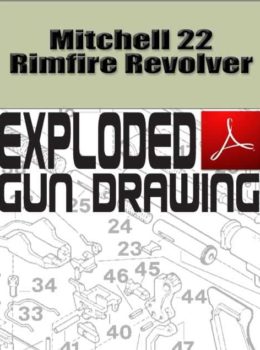 Mitchell 22 Rimfire Revolver Exploded Gun Drawing Download