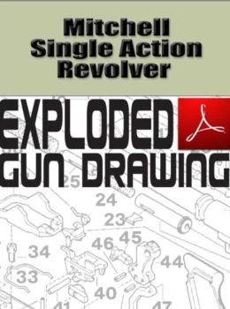 Mitchell Single Action Revolver Exploded Gun Drawing Download