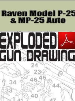 Raven Model P-25 and MP-25 Auto Exploded Gun Drawing Download