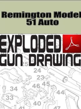 Remington Model 51 Auto Exploded Gun Drawing Download