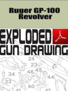 Ruger GP-100 Revolver Exploded Gun Drawing Download