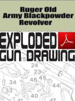 Ruger Old Army Blackpowder Revolver Exploded Gun Drawing Download