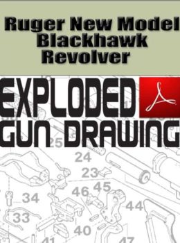 Ruger New Model Blackhawk Revolver  Exploded Gun Drawing Download