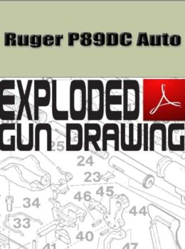 Ruger P89DC Auto Exploded Gun Drawing Download