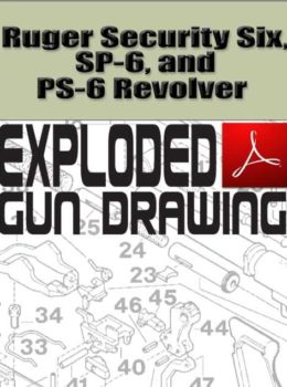 Ruger Security Six, SP-6, and PS-6 Revolver Exploded Gun Drawing Download