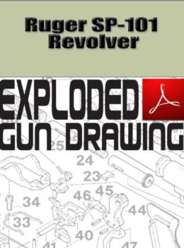Ruger SP-101 Revolver Exploded Gun Drawing Download