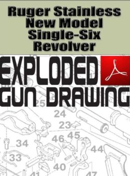 Ruger Stainless New Model Single-Six Revolver Exploded Gun Drawing Download