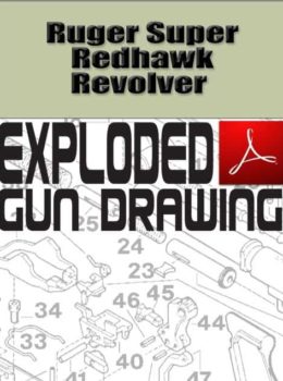 Ruger Super Redhawk Revolver Exploded Gun Drawing Download