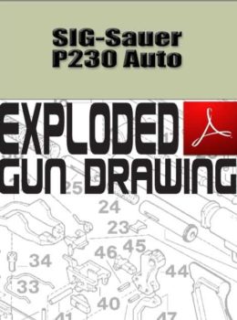 SIG-Sauer P230 Auto Exploded Gun Drawing Download