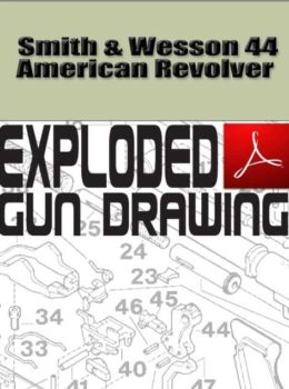 Smith & Wesson 44 American Revolver Exploded Gun Drawing Download