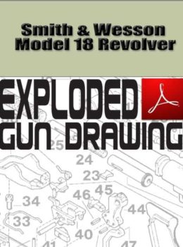 Smith & Wesson Model 18 Revolver Exploded Gun Drawing Download