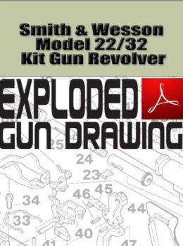 Smith & Wesson Model 22-32 Kit Gun Revolver Exploded Gun Drawing Download