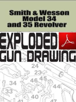 Smith & Wesson Model 34 and 35 Revolver Exploded Gun Drawing Download