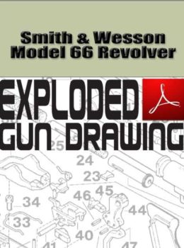 Smith & Wesson Model 66 Revolver Exploded Gun Drawing Download