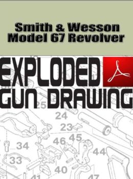 Smith & Wesson Model 67 Revolver Exploded Gun Drawing Download