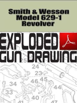 Smith & Wesson Model 629-1 Revolver Exploded Gun Drawing Download