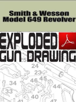 Smith & Wesson Model 649 Revolver Exploded Gun Drawing Download