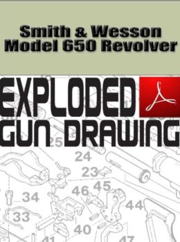 Smith & Wesson Model 650 Revolver Exploded Gun Drawing Download