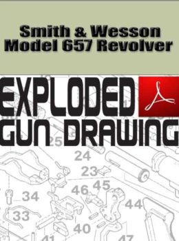 Smith & Wesson Model 657 Revolver Exploded Gun Drawing Download