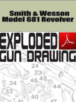 Smith & Wesson Model 681 Revolver Exploded Gun Drawing Download
