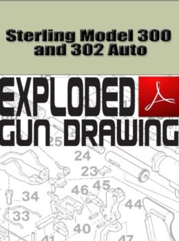 Sterling Model 300 and 302 Auto Exploded Gun Drawing Download