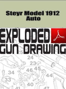 Steyr Model 1912 Auto Exploded Gun Drawing Download