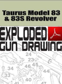 Taurus Model 83 and 83S Revolver Exploded Gun Drawing Download