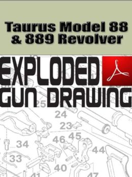 Taurus Model 88 and 889 Revolver Exploded Gun Drawing Download