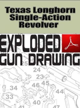 Texas Longhorn Single-Action Revolver Exploded Gun Drawing Download