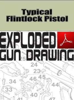 Typical Flintlock Pistol Exploded Gun Drawing Download