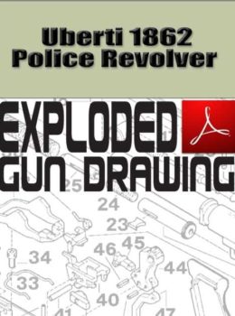 Uberti 1862 Police Revolver Exploded Gun Drawing Download
