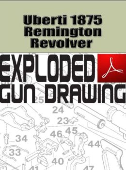 Uberti 1875 Remington Revolver Exploded Gun Drawing Download