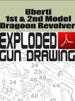 Uberti 1st and 2nd Model Dragoon Revolver Exploded Gun Drawing Download