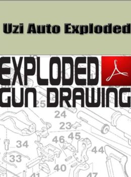 Uzi Full Auto Exploded Gun Drawing Download