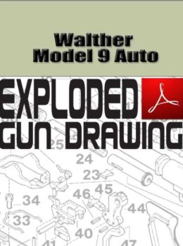 Walther Model 9 Auto Exploded Gun Drawing Download