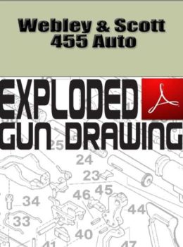 Webley & Scott 455 Auto Exploded Gun Drawing Download