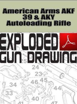 American Arms AKF 39 & AKY Autoloading Rifle Exploded Gun Drawing Download