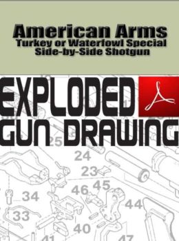 American Arms Turkey or Waterfowl Special Side-by-Side Shotgun Exploded Gun Drawing Download