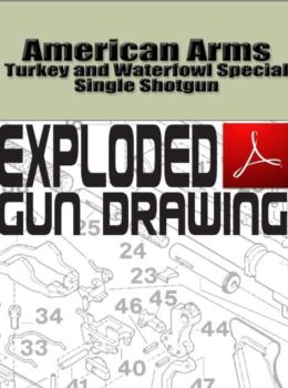 American Arms Turkey and Waterfowl Special Single Shotgun Exploded Gun Drawing Download