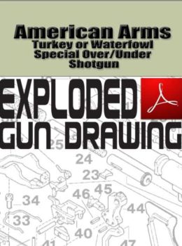 American Arms Turkey or Waterfowl Special Over-Under Shotgun Exploded Gun Drawing Download
