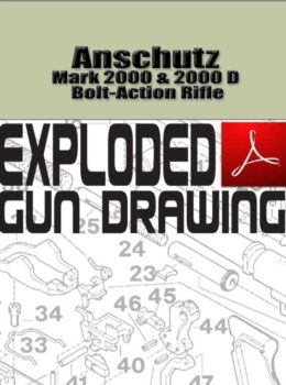Anschutz Mark 2000 & 2000 D Bolt-Action Rifle Exploded Gun Drawing Download