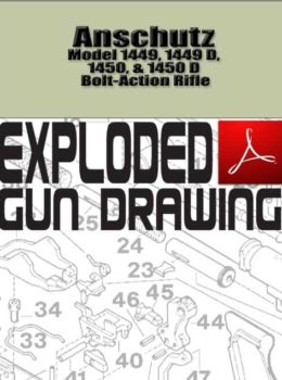 Anschutz Model 1449, 1449 D, 1450, & 1450 D Bolt-Action Rifle Exploded Gun Drawing Download
