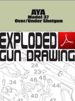 AYA Model 37 Over-Under Shotgun Exploded Gun Drawing Download