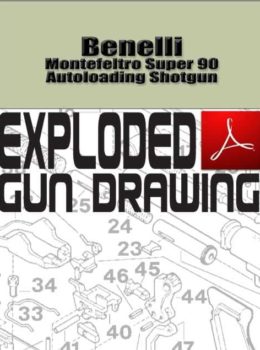 Benelli Montefeltro Super 90 Autoloading Shotgun Exploded Gun Drawing Download