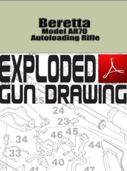 Beretta Model AR70 Autoloading Rifle Exploded Gun Drawing Download