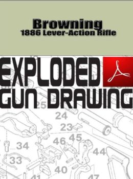 Browning 1886 Lever-Action Rifle Exploded Gun Drawing Download
